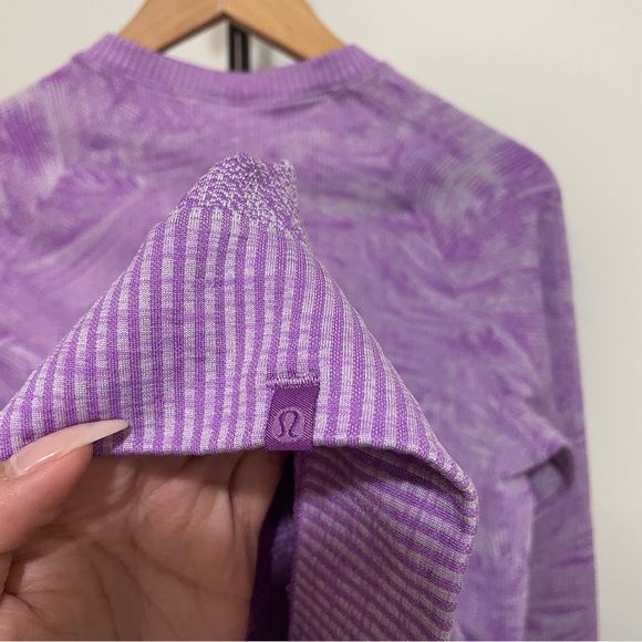 Lululemon Rest Less Pullover long sleeve faint lavender size 8 - Picture 11 of 12